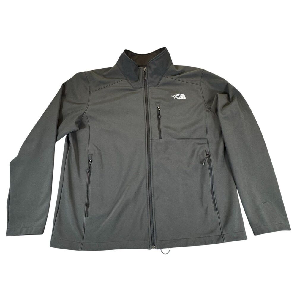 The North Face Sz XL Mens Windwall Apex Bionic Softshell Charcoal Black Jacket